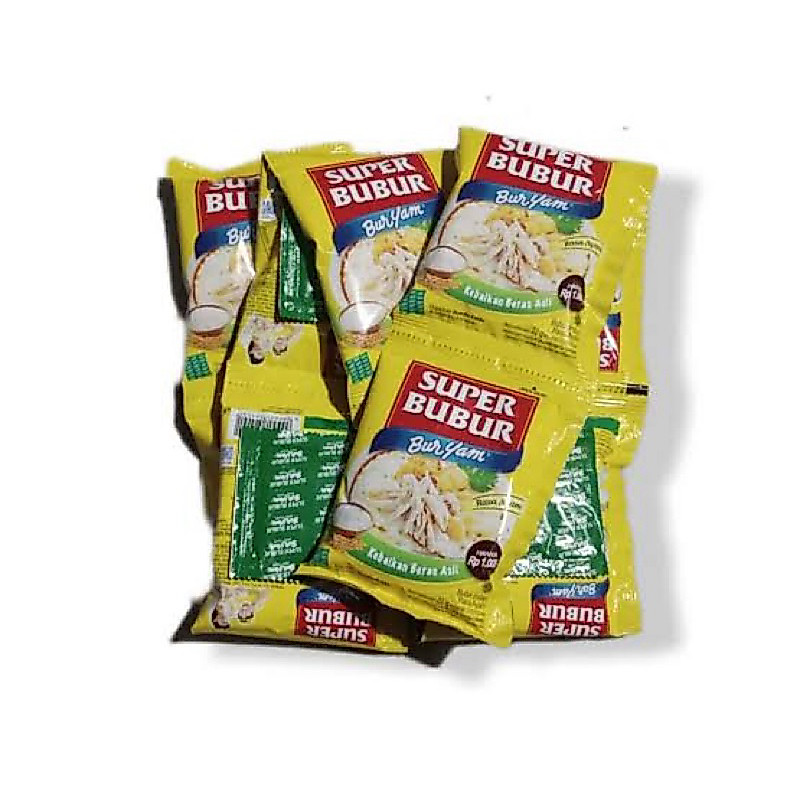 Super Bubur Renceng 22g Makanan Instan Bubur Instan dilengkapi Bumbu Makanan Praktis Bubur Enak Leza