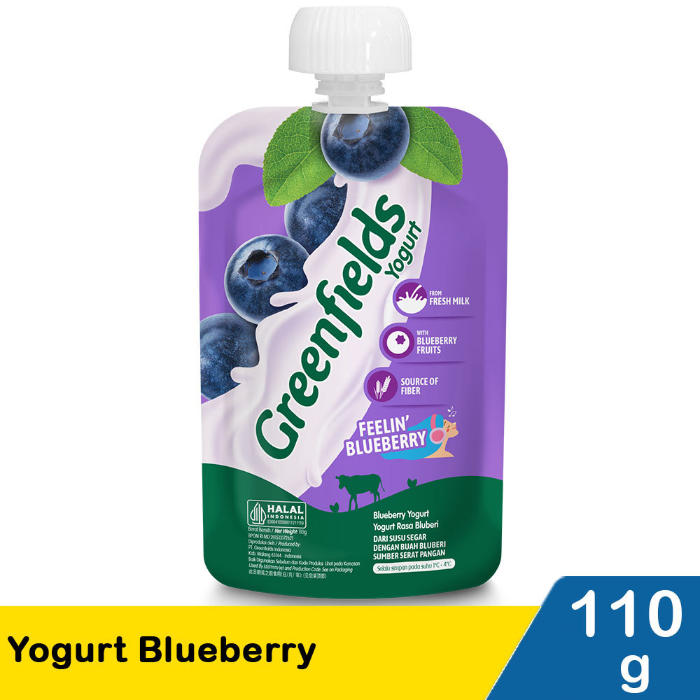 GREENFIELDS YOGURT BLUEBERRY 110g