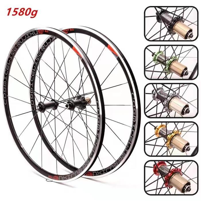 Rujixu Wheelset Road Bicycle 700C Wheel 30/40MM Carbon Hub Alloy Rim Barke Ready Stcok - 30MM