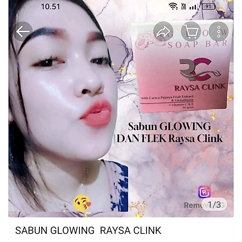 SABUN GLOWING RAYSA CLINK BPOM ORYGINAL