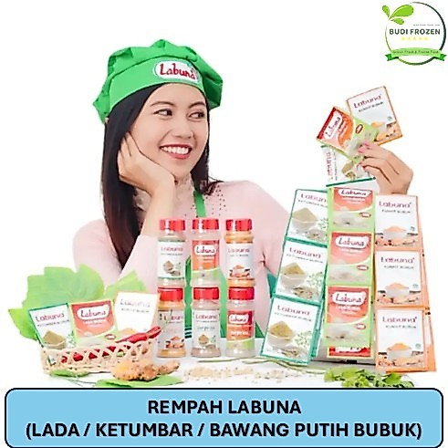 LADA PUTIH (MERICA) / LADA HITAM / KETUMBAR / BAWANG PUTIH BUBUK – REMPAH BUBUK DALAM BOTOL - LABUNA