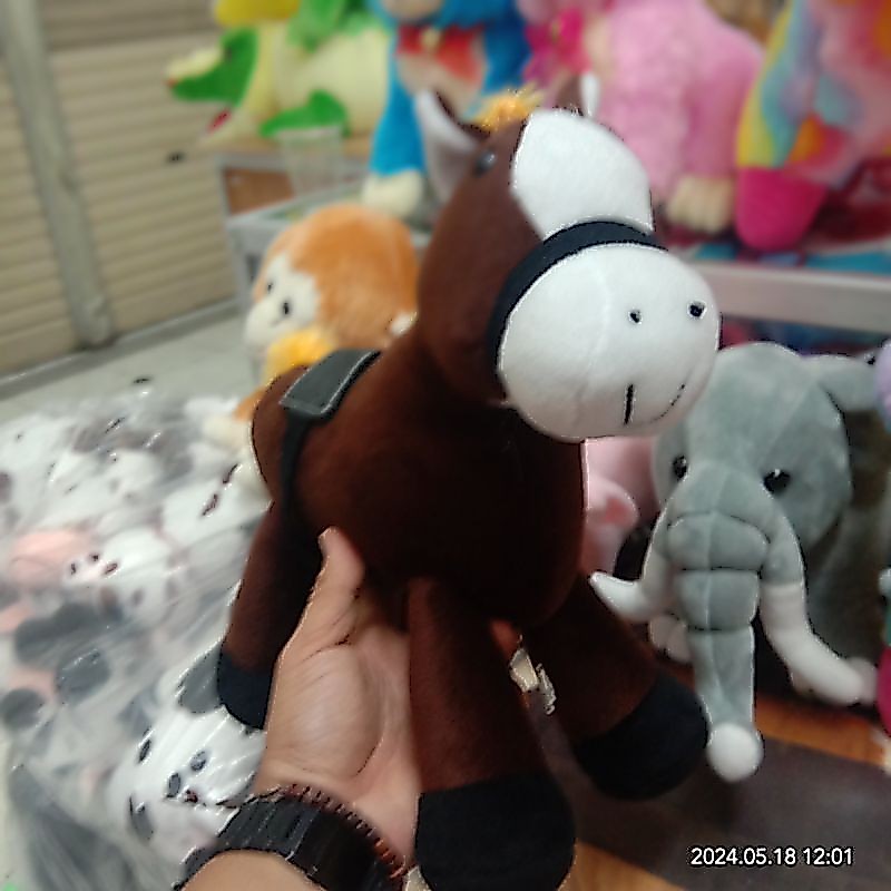 BONEKA KUDA HALUS COKLAT