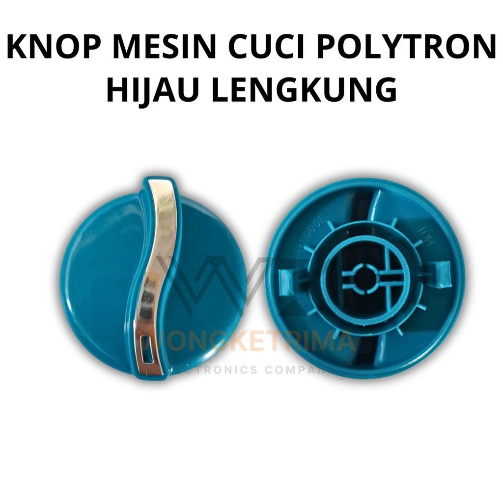 Knop Mesin Cuci Polytron Hijau Model Lengkung Kenop Timer Mesin Cuci Polytron Sparepart Mesin Cuci U