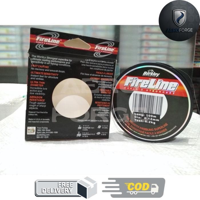 SENAR PE KAKU BERKLEY FIRELINE WARNA HITAM 100M - 0.10mm