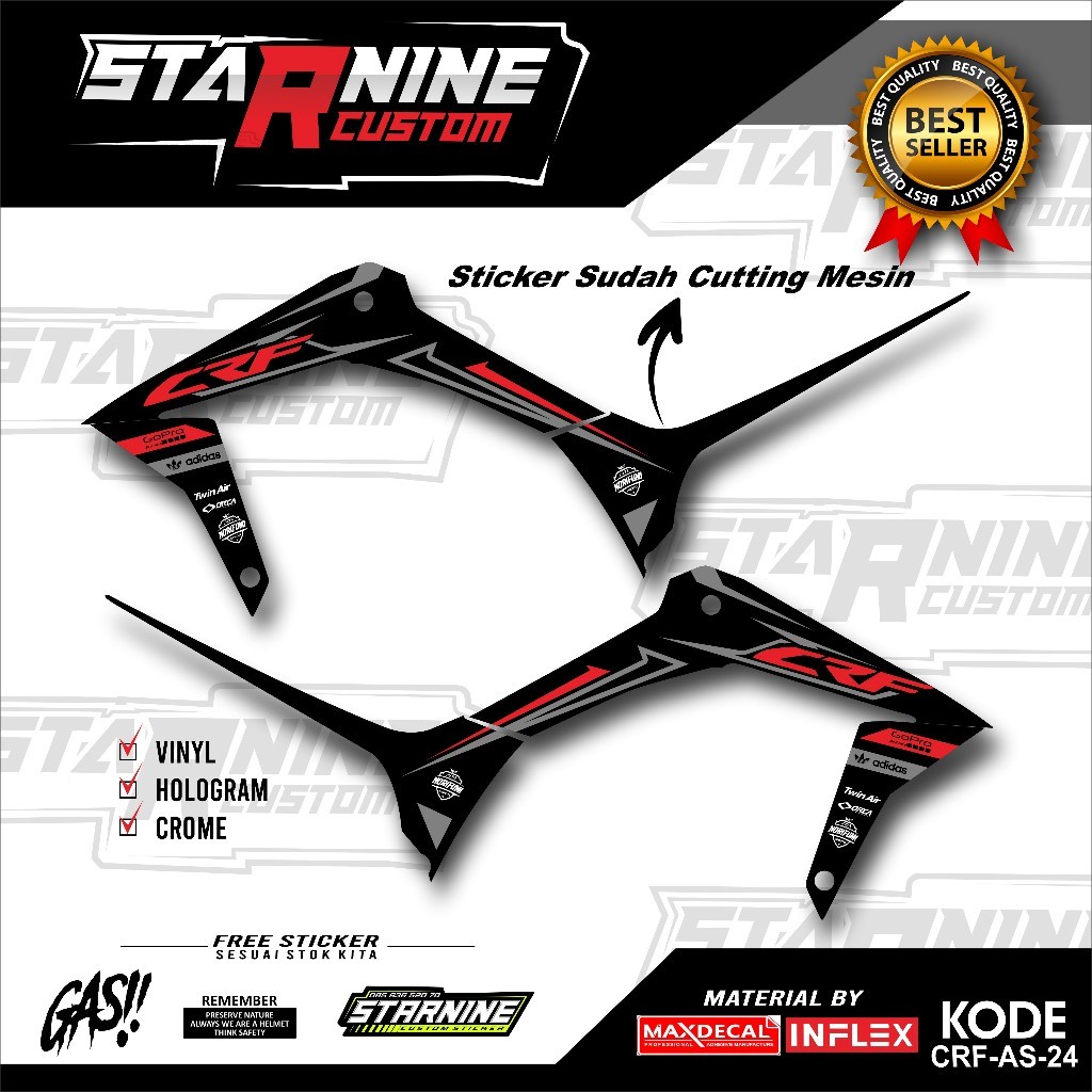striping CRF minimalis stiker crf 150 L - RON DESIGN