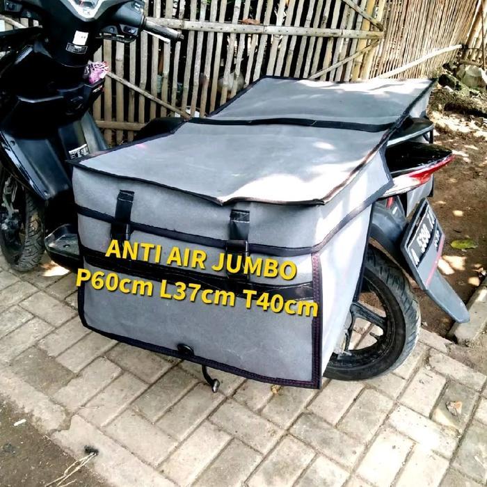 LTPS Tas Obrok Kurir Tas Keranjang Motor Anti Air   Kecil Jumbo Motorcycle Tali Kain - sepon standar