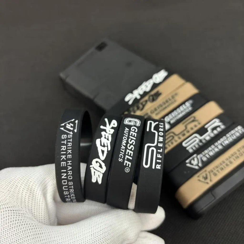 4PCS  SL R SI SpeedQB Geissle Tactical Magazine Marking BandMagazine Marking Rubber Band for M4/M16 