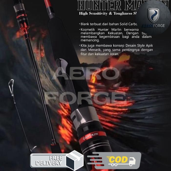 Joran Pancing Jig Hunter Marlin Classic Carbo Solid 189cm PE 0.8 - 1.5 PE 1 - 3 PE 2 - 4 - PE 0.8 - 