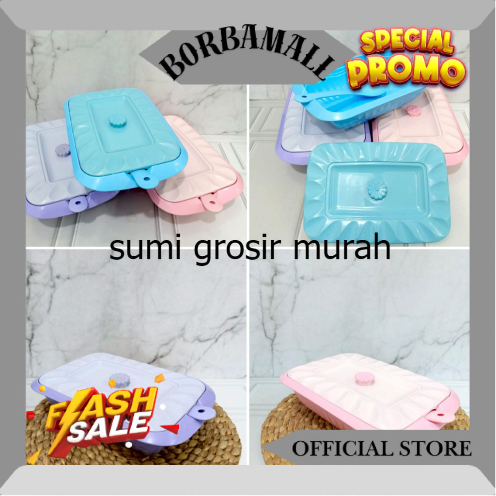 [3 & 6 pcs] BASI VIOLETTA SEGI PANJANG / BASI PRASMANAN SEGI PANJANG/ BASI PRASMANAN PLASTIK SG