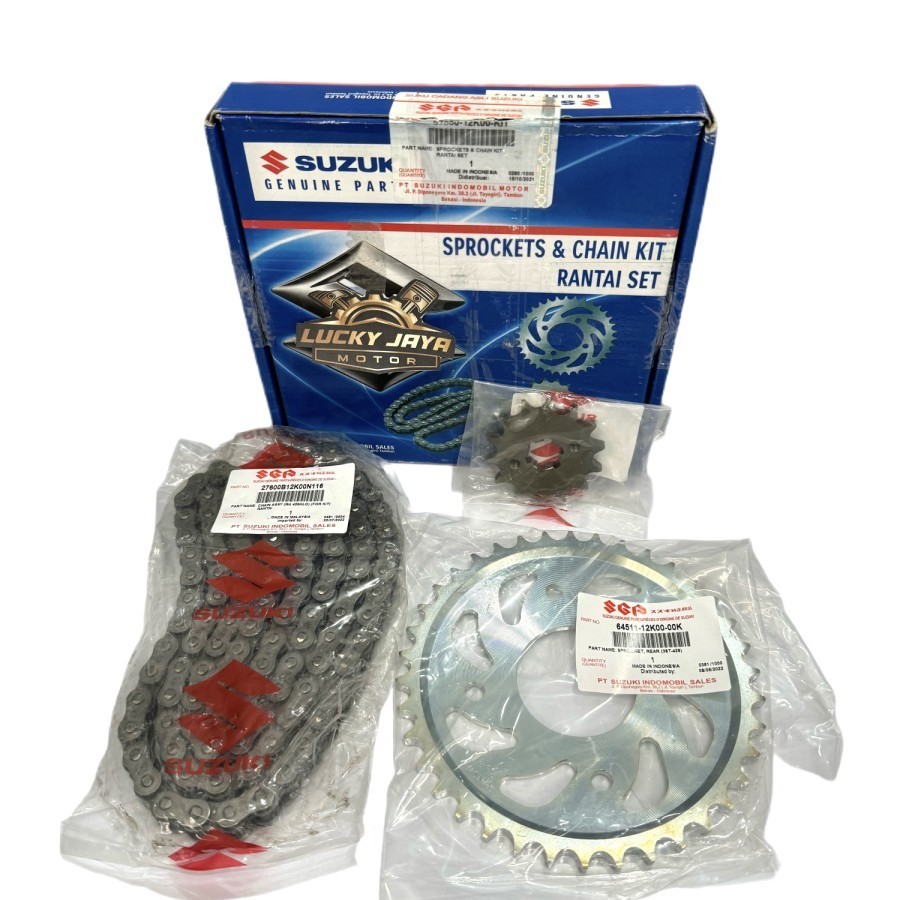 girset gearset gir gear set chainkit rantai Satria fu fi injeksi Ori