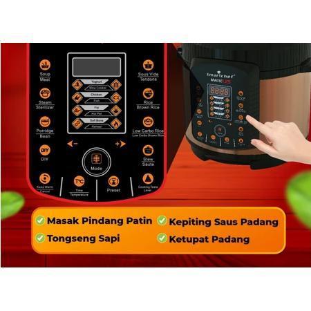 Low Carbo Rice Cooker Presto Listrik Pressure Cooker Slow Cooker Low Sugar Cegah Obesitas