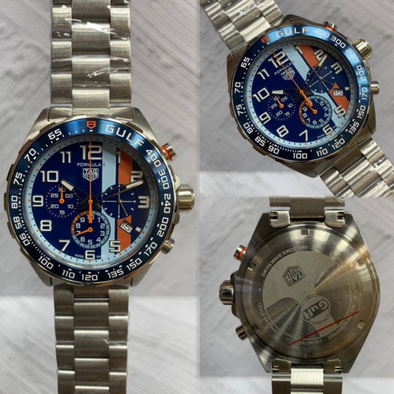 tangan baju heuer Tag Heuer Formula 1 Gulf Chrono Japan Quartz Super Quality #tagheuer #jamtanganpri