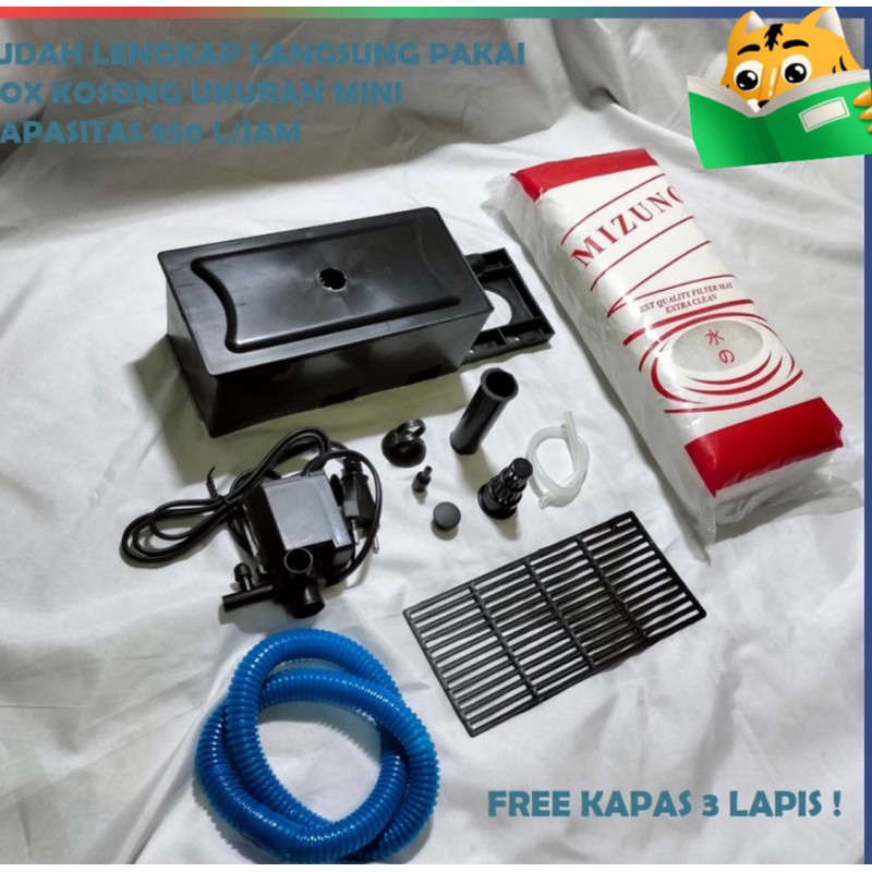 LENGKAP 800 LITER PER JAM 6 WATT PAKET POMPA AIR AQUARIUM FILTER LENGKAP AQUARIUM PAKET FILTER AQUAR