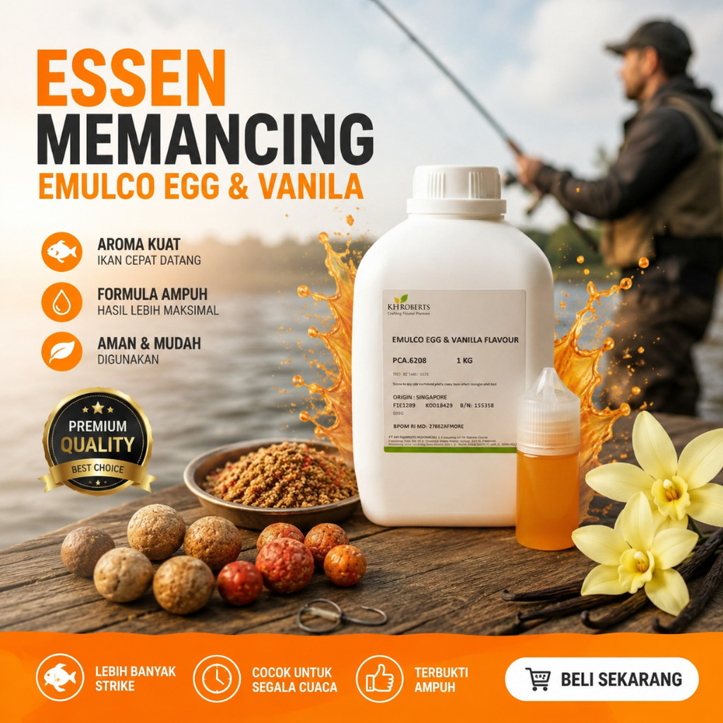 ESSEN KH ROBARET Essen EMULCO CONDENSED MILK FLAVOUR KH Robert .908170 KUSUS UNTUK IKAN