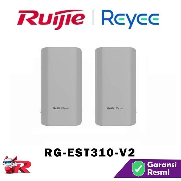 Ruijie RG-EST310 Access Point Lift Wireless WiFi Bridge 5Ghz Outdoor 1KM 1 Pair Sepasang isi 2 A