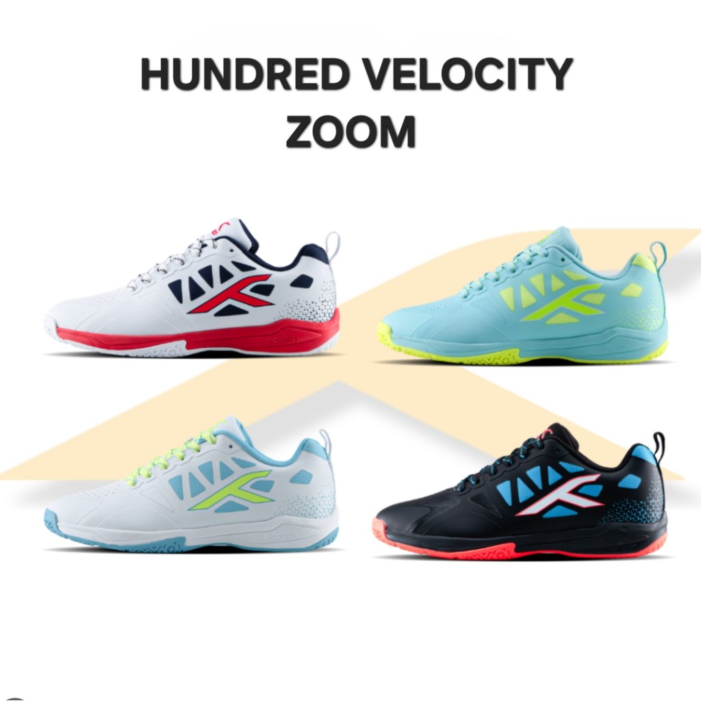 Sepatu Badminton HUNDRED VELOCITY ZOOM ORI HUNDRED