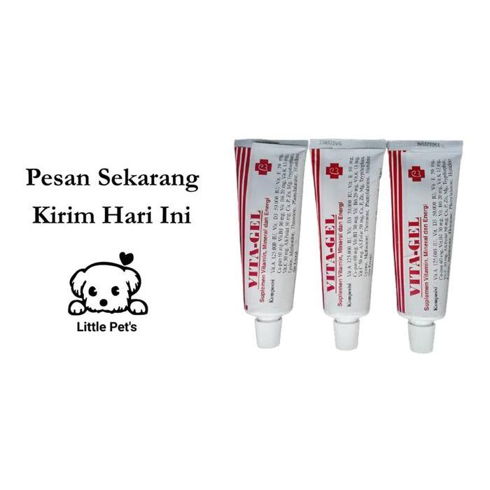 VITAGEL OBAT VITAMIN ANJING,KUCING,HAMSTER Netto 50 | OBAT VITAMIN | V