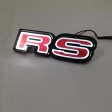 EMBLEM GLOWING RS UNTUK GRILLE HONDA JAZZ, BRIO,MOBILIO READY STOCK