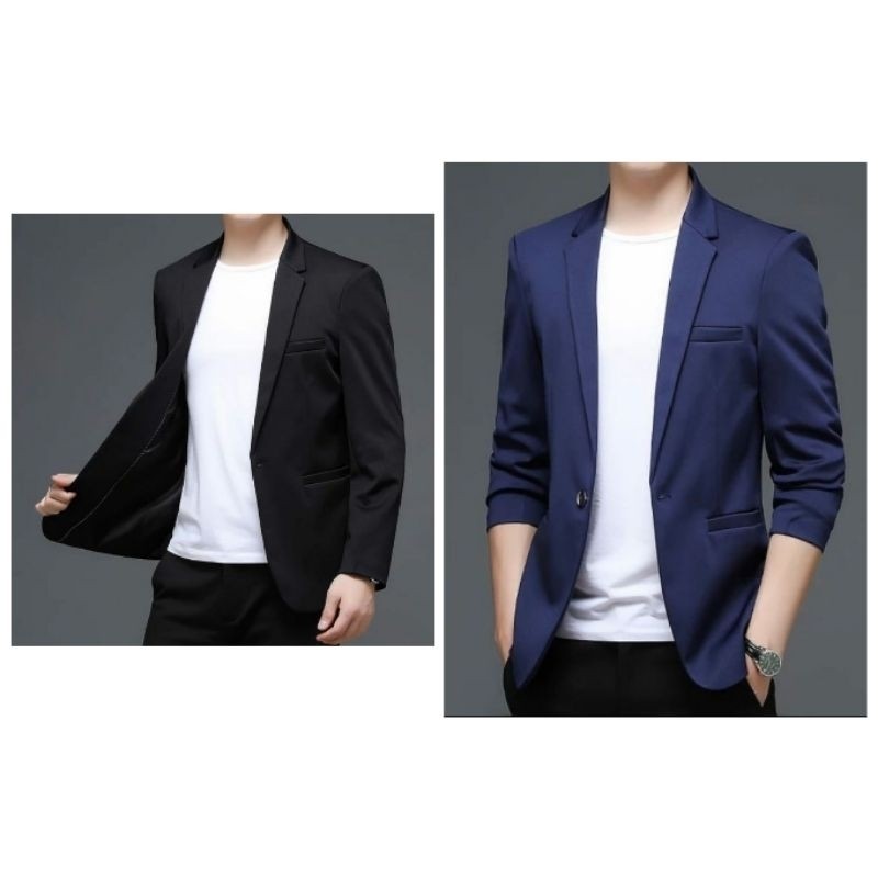 Jas Blazer Pria Slim Fit [ NIKAYU Premium + Bonus Cover ] XEAN Jas Blazer Pria Slim Fit Formal Casua