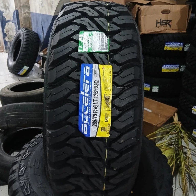 Ban mobil offroad ukuran 285/75 R16 ACCELERA M/T-01 Ban lumpur Ring 16 produksi terbaru