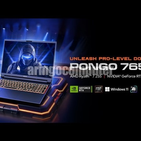 Laptop Axioo MYBOOK PONGO 765 RYZEN 7 255 16GB -SSD 512GB -RTX5060 8GB -WIN11 -BLACK