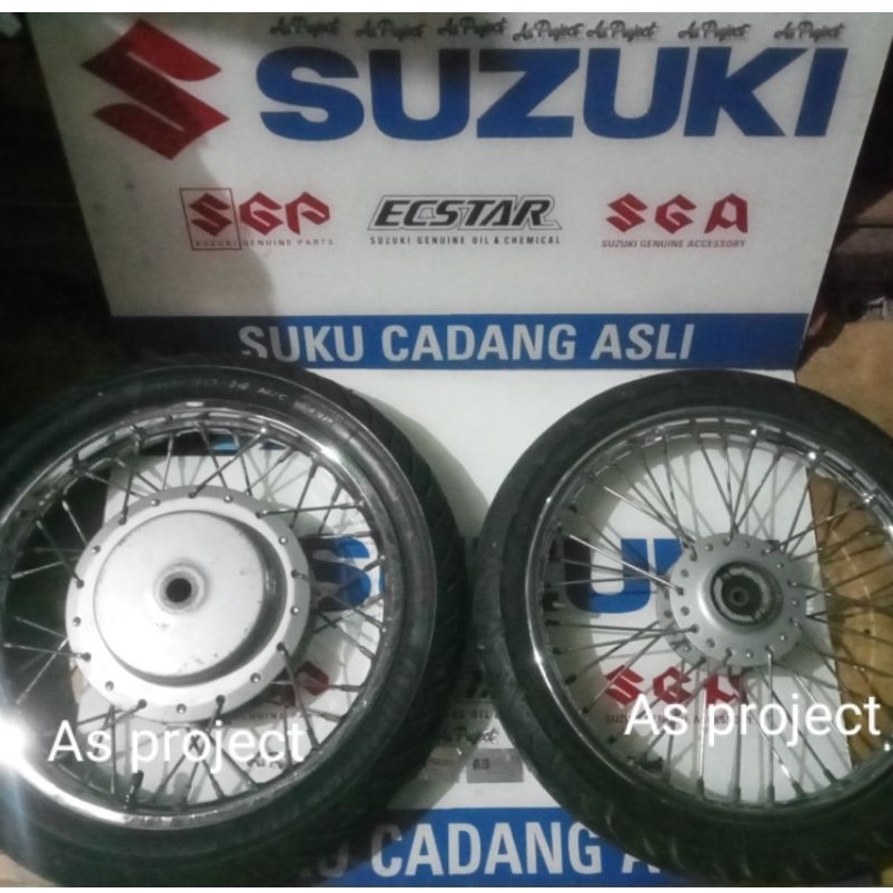 Velg ring 14 spin SkyDrive skywave Hayate Tromol As besar T20 (second good condition,set Ban)