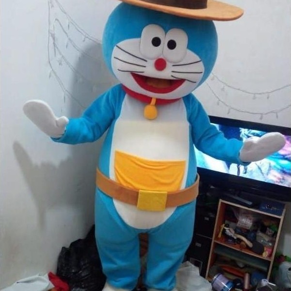 Kostum Badut Doraemon Ukuran L-XXL Anak Dewasa Top