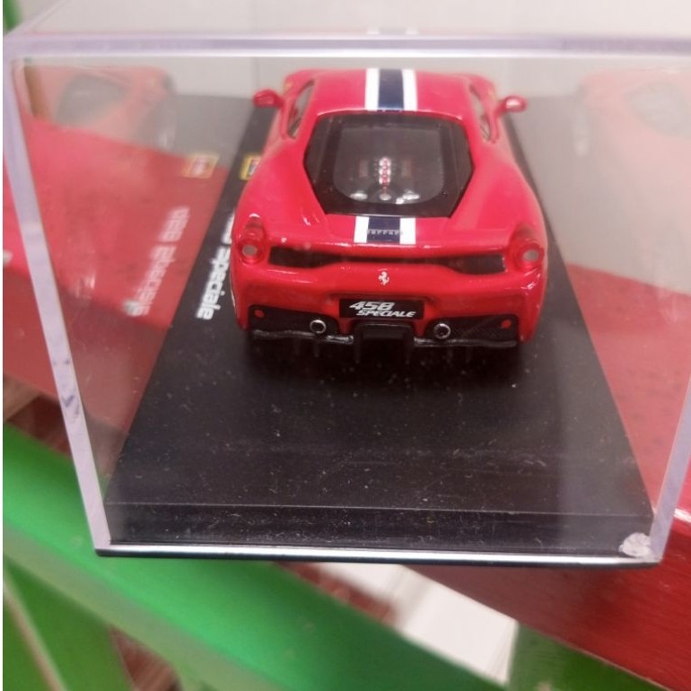 Burago Diecast Miniatur Mobil 458 Speciale Merah Bahan Besi 1:43 Murah Model Ferrari 458 Speciale