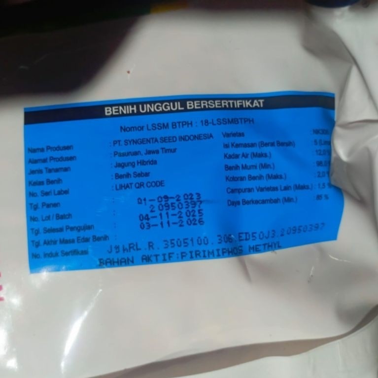 BENIH JAGUNG HIBRIDA NK GARUDA KEMASAN 5KG