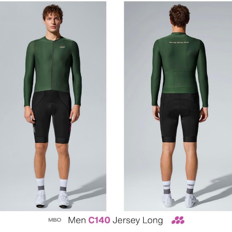 NEW MBO MEN Long Jersey MBO C140 Cycling Jersey Sepeda Training Racing Professional Jersey