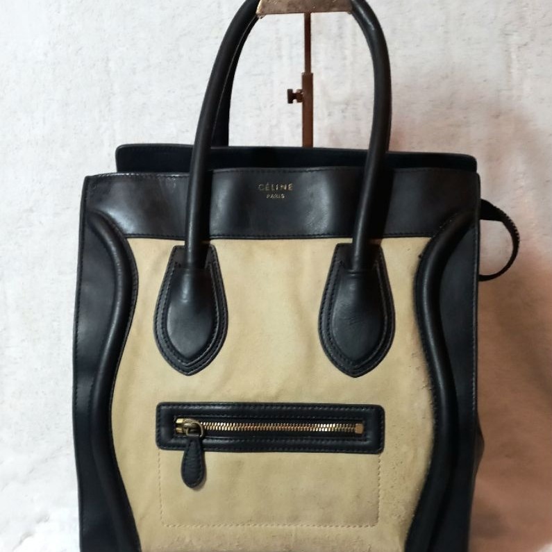 Tas Preloved Second Celine* Celong Luggage Large Tote Bag