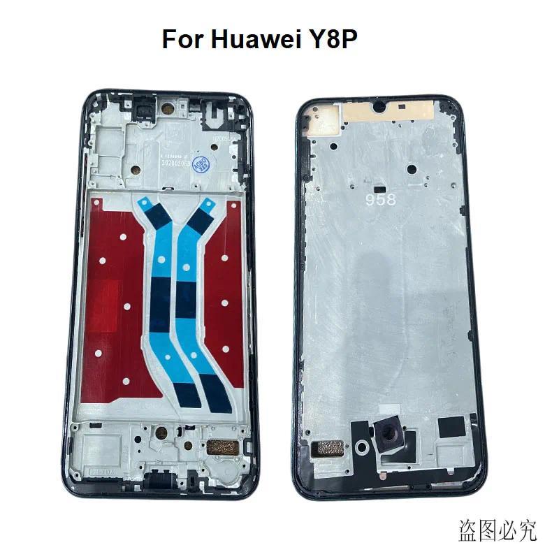 Untuk Huawei Y8P Rangka Tengah Bezel Belakang Penyangga LCD Pelat Penyangga Faceplate P SMART S AQM-