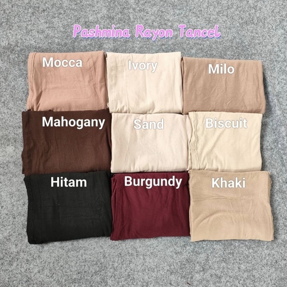 PASHMINA RAYON TENCEL/PASHMINA TENCEL/PASHMINA KAIN RAYON TENCEL PREMIUM