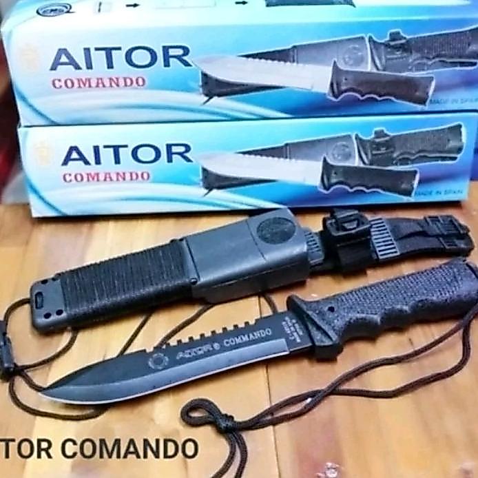 Alat Camping Pisau Piso Sangkur Aitor Comando Outdoor Survival