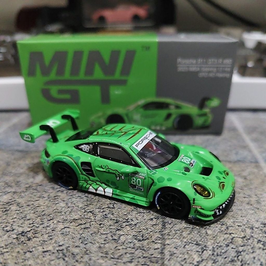 MINI GT #713 PORSCHR 911 GT3 R #80 REXY LOOSE