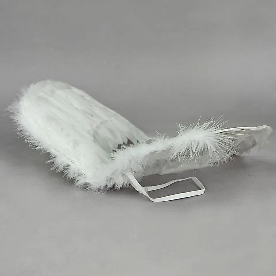 [wamami] Genuine White Fairy Nymph Fallen Angel Costume Feather Wings For 1/3 BJD Doll Dollfie