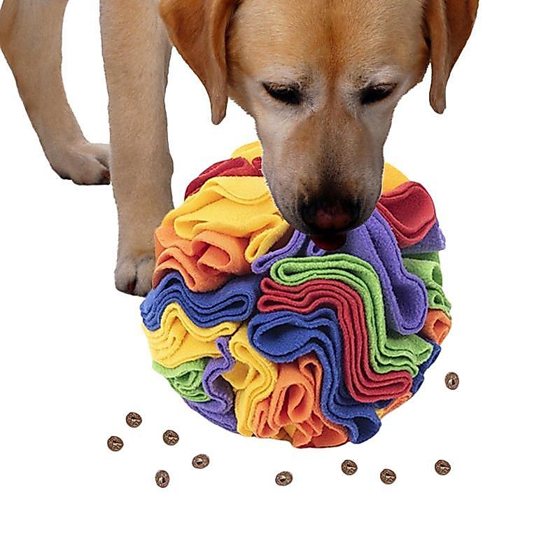 Dog Snuffle Ball Interactive Dog Toys Fun Crinkly Plush Dog Enrichment Toys Mental Stimulation Inter