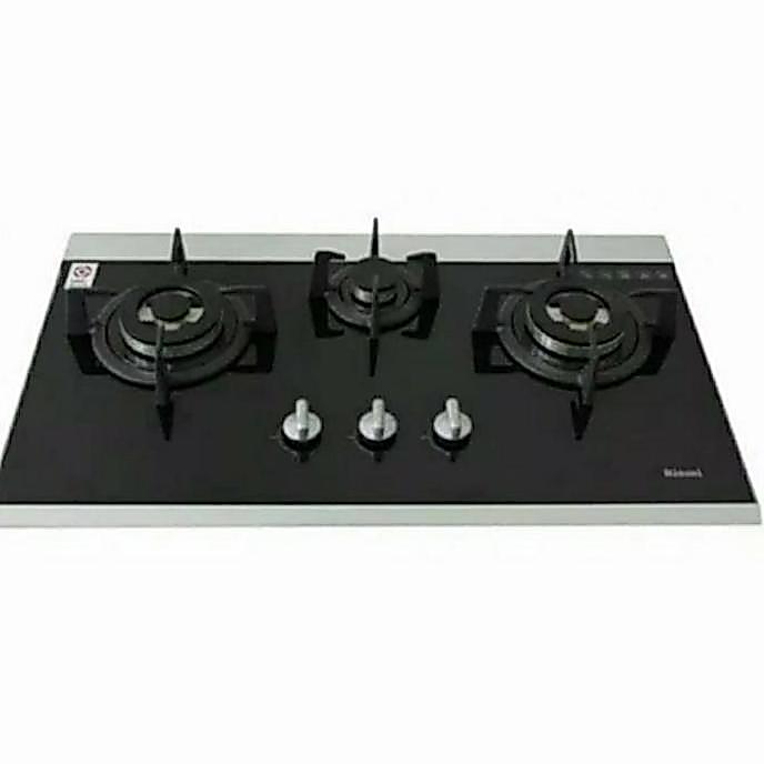 KOMPOR RINNAI 3 TUNGKU RB 7305 D / KOMPOR LISTRIK RINNAI 3 TUNGKU