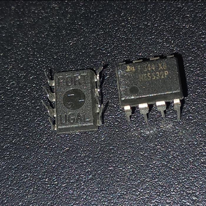IC NE5532 cabutan texas portugal ORIGINAL NE5532P ori bekas 2nd second ne 5532p 5532 p dual opamp 1