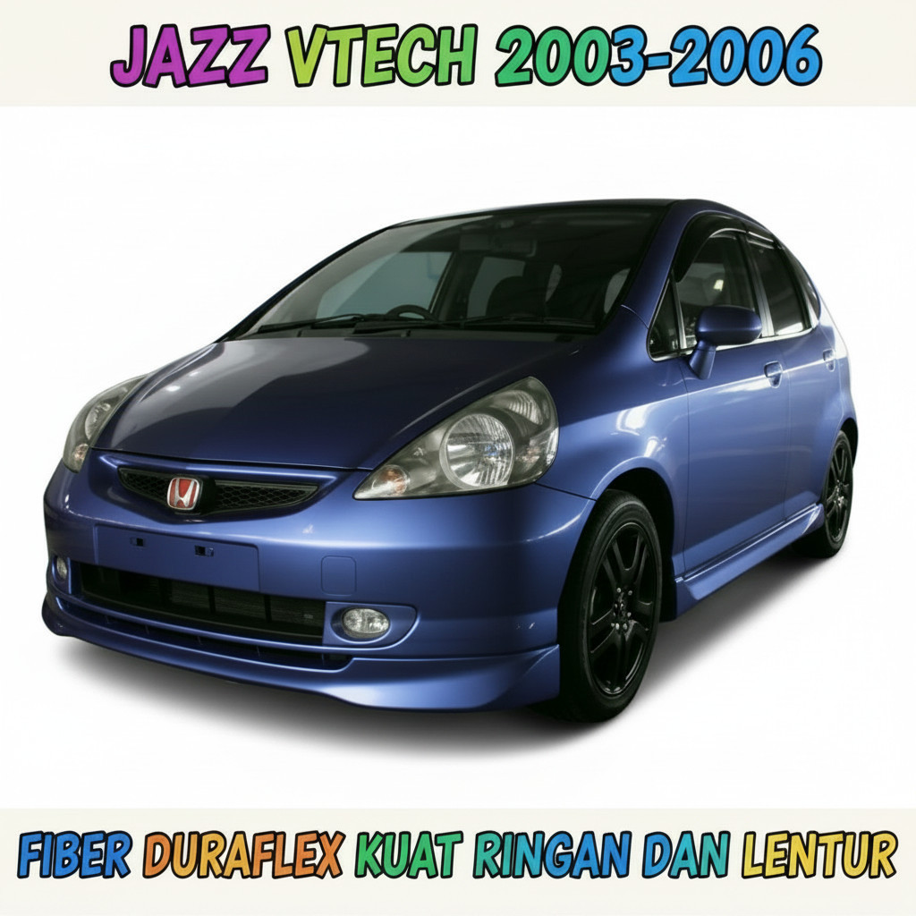 DISKON BODY KIT BODYKIT HONDA JAZZ GD3 2004 2005 2006 VTECH bodikit jazz body kit jazz