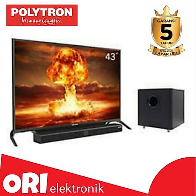POLYTRON LED TV 43" SOUNDBAR PLD-43BV15588