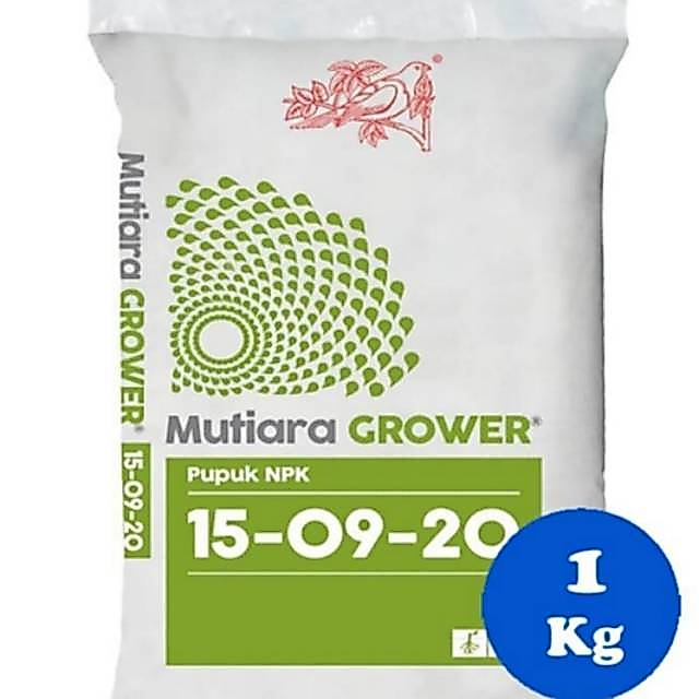 Pupuk NPK Mutiara Hijau Grower 15 - 09 - 20 Meroke ORI 1 Kg