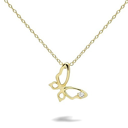 Dear Me - Butterfly Necklace (925 Sterling Silver) Kalung Wanita Perak Aksesoris