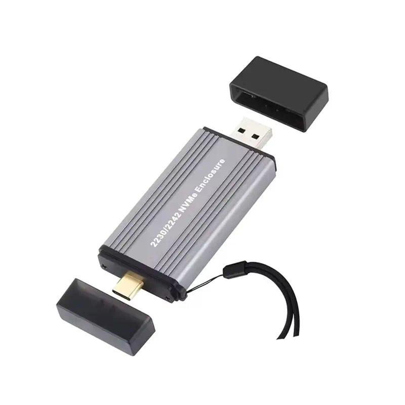 XB-External Hard Disk Box M. 2 NVME NGFF SATA Enclosure SSD Adapter Dual Protocols 10Gbps To Nvme SA