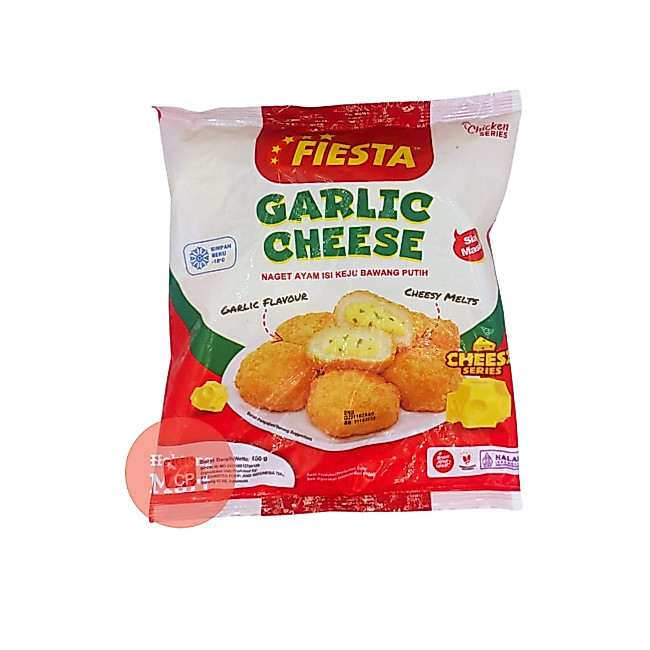 Fiesta Chicken Nugget Garlic Cheese 500gram / Fiesta Nugget Keju Bawang Putih