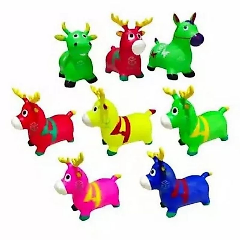 JUMPING ANIMAL / KUDA KUDAAN KARET KUDA RUSA SAPI ADA MUSIK & LAMPU