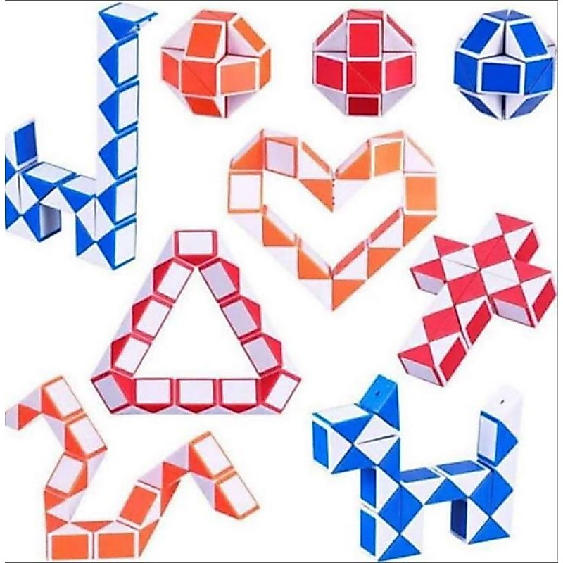 Rubik ular Magic snake mainan edukasi