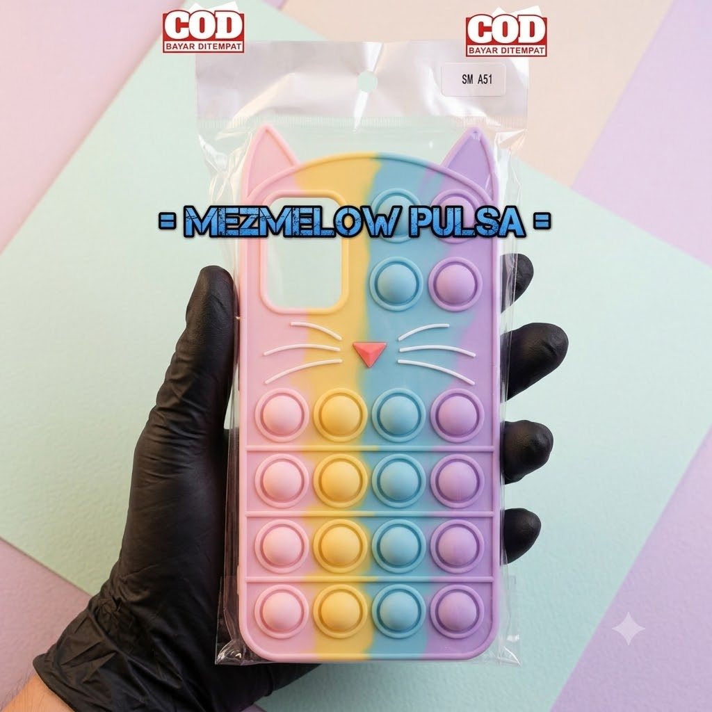 Case Lembut POP IT 3d karakter Kucing Sofcase Casing SAMSUNG A51 4G / SAMSUNG A31 4G