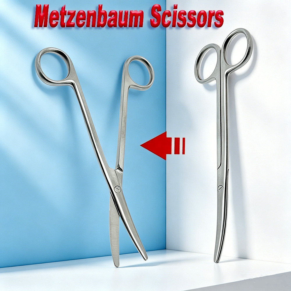 Operasi Amandel Terlaris TC Metzenbaum Scissors Dental Surgical Scissors Gunting Bedah Prosedur Aman