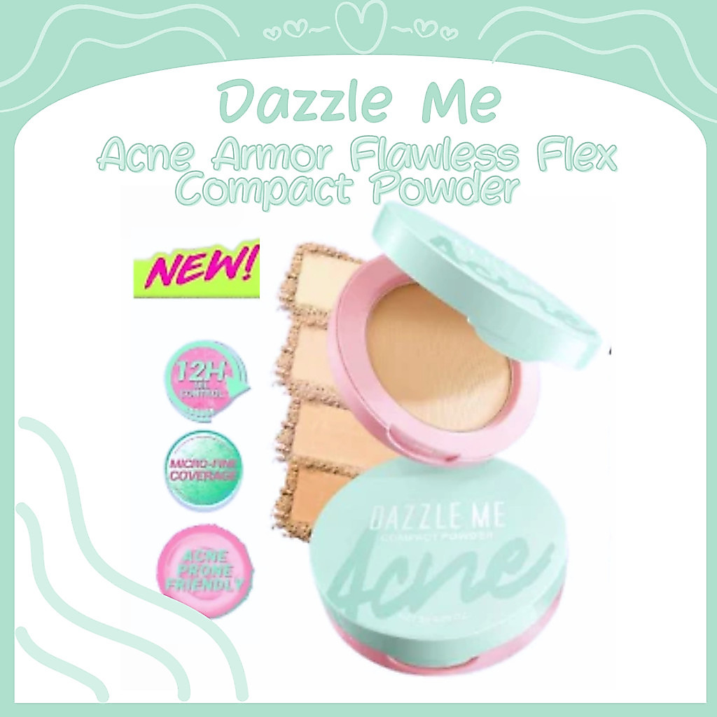 Dazzle Me Acne Armor Flawless Flex Compact Powder 8g/Bedak Padat